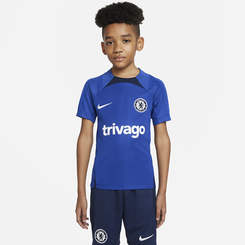 Chelsea FC Strike Big Kids&#039; Nike Dri-FIT Short-Sleeve Soccer Top DJ8719-496