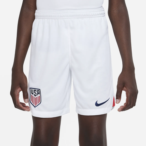 U.S. 2022/23 Stadium Home Big Kids&#039; Nike Dri-FIT Soccer Shorts DN0871-100