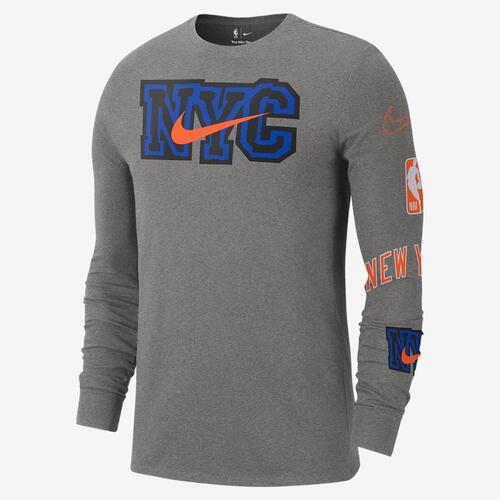 New York Knicks City Edition Men&#039;s Nike NBA Long-Sleeve T-Shirt DV6049-063