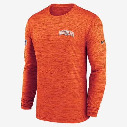 Nike Dri-FIT Velocity Athletic Stack (NFL Denver Broncos) Men&#039;s Long-Sleeve T-Shirt NS1689N8W-62Y