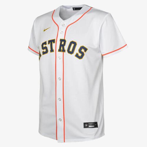 Houston Astros 2022 World Series Champions Gold Big Kids&#039; Nike MLB Replica Baseball Jersey FN5291129-OST