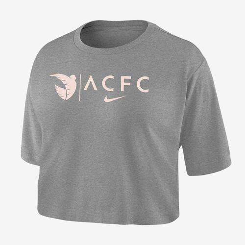 Angel City FC Women&#039;s Nike Dri-FIT Soccer Cropped T-Shirt W118406403-ANG
