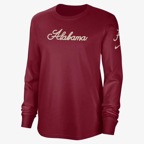 Alabama Women&#039;s Nike College Crew-Neck Long-Sleeve Top FD9056-613