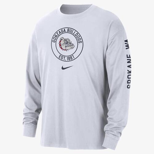 Gonzaga Max90 Men&#039;s Nike College Long-Sleeve T-Shirt FQ5255-100