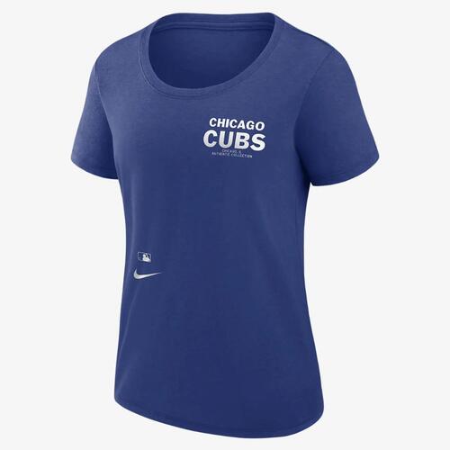 Chicago Cubs Authentic Collection Early Work Women&#039;s Nike Dri-FIT MLB T-Shirt 01MM4EWEJ-K7E