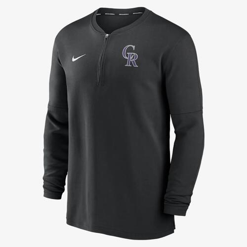 Colorado Rockies Authentic Collection Game Time Men&#039;s Nike Dri-FIT MLB 1/2-Zip Long-Sleeve Top 014G00ADNV-G5B