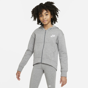 Nike Sportswear Club Fleece Big Kids&#039; (Girls&#039;) Full-Zip Hoodie DC7118-091