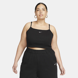 Nike Sportswear Essential Women&#039;s Ribbed Crop Top (Plus Size) DR4986-010