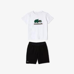 Boys&#039; Lacoste x Minecraft Stretch Cotton Short Pyjamas 4J5343-51