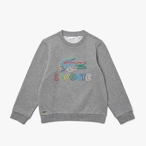 Kids’ Crew Neck Embroidered Cotton Fleece Sweatshirt SJ2583-51