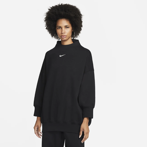 Nike Sportswear Phoenix Fleece Women&#039;s Over-Oversized Mock-Neck 3/4-Sleeve Sweatshirt DQ5765-010