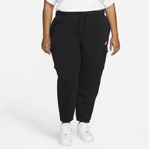 Nike Sportswear Club Fleece Women&#039;s Mid-Rise Oversized Cargo Sweatpants (Plus Size) DV5083-010