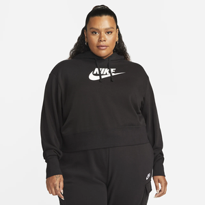 Nike Sportswear Club Fleece Women&#039;s Oversized Crop Graphic Hoodie (Plus Size) DV5090-010