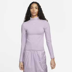 Nike Sportswear Collection Essentials Women&#039;s Long-Sleeve Mock Top DD5882-530