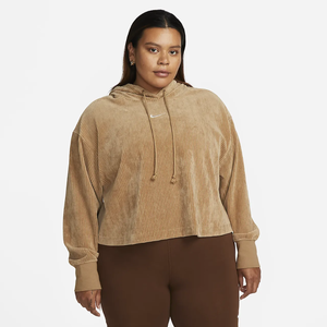 Nike Sportswear Women&#039;s Velour Cropped Pullover Hoodie (Plus Size) DV5076-258