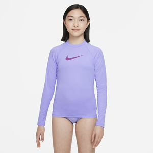Nike Swoosh Big Kids&#039; (Girls&#039;) Long Sleeve Hydroguard NESSB747-557