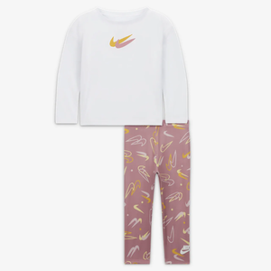 Nike Baby (12-24M) Long Sleeve T-Shirt and Leggings Set 16J993-A0S