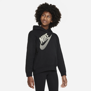 Nike Sportswear Big Kids&#039; (Girls&#039;) Oversized Pullover Hoodie DZ4620-010