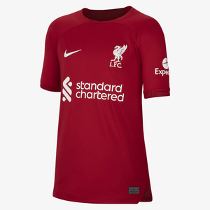 Liverpool 2022/23 Stadium Home (Virgil van Dijk) Big Kids&#039; Nike Dri-FIT Soccer Jersey FN4848776-LFC