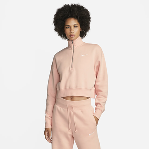Nike Sportswear Phoenix Fleece Women&#039;s Oversized 1/2-Zip Crop Sweatshirt DQ5767-800