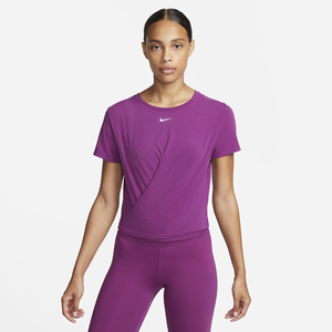 Nike Dri-FIT One Luxe Women&#039;s Twist Cropped Short-Sleeve Top DD4921-503