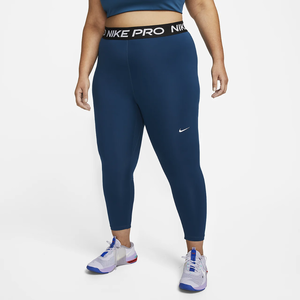 Nike Pro Women&#039;s Mid-Rise Crop Leggings (Plus Size) DC5393-460