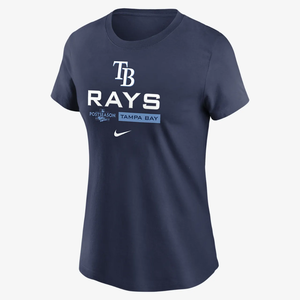 Nike 2022 MLB Postseason Dugout (MLB Tampa Bay Rays) Women&#039;s T-Shirt NKAF44BRAW-WPV