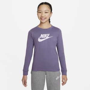 Nike Sportswear Big Kids&#039; (Girls&#039;) Long-Sleeve T-Shirt CZ1260-553