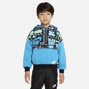 Nike Sportswear Printed Fleece Hoodie Little Kids&#039; Hoodie 86K334-023