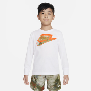 Nike Futura Printed Long Sleeve Tee Little Kids&#039; T-Shirt 86K302-001
