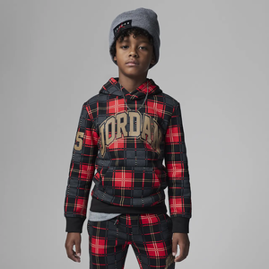 Jordan Essentials Plaid Pullover Hoodie Little Kids&#039; Hoodie 85B920-023