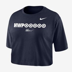 Nike &quot;HWPO&quot; Women&#039;s Short-Sleeve Cropped T-Shirt W11840P55HW-BLK