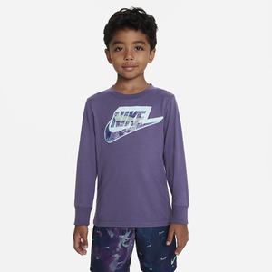 Nike Futura Printed Long Sleeve Tee Little Kids&#039; T-Shirt 86K302-P5Q