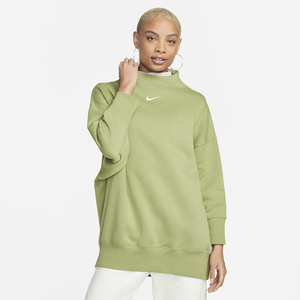 Nike Sportswear Phoenix Fleece Women&#039;s Over-Oversized Mock-Neck 3/4-Sleeve Sweatshirt DQ5765-334