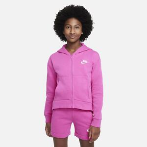 Nike Sportswear Club Fleece Big Kids&#039; (Girls&#039;) Full-Zip Hoodie DC7118-623