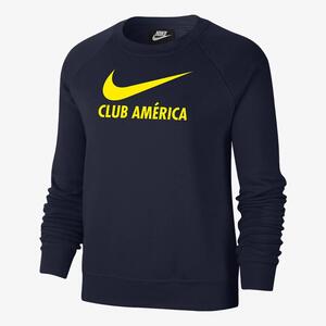 Club America Women&#039;s Fleece Varsity Crew-Neck Sweatshirt W33095GUNAV-CAM