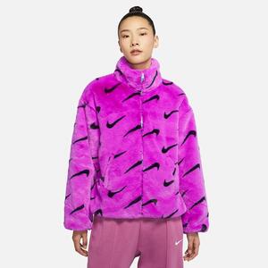 Nike Sportswear Plush Women&#039;s Printed Faux Fur Jacket DQ6842-551