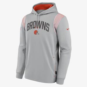 Nike Therma Athletic Stack (NFL Cleveland Browns) Men&#039;s Pullover Hoodie NS4911WP93-5N9