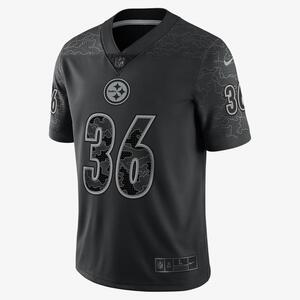 NFL Pittsburgh Steelers RFLCTV (Jerome Bettis) Men&#039;s Fashion Football Jersey 45NM00AW6M-001