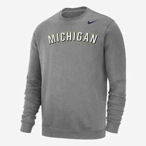 Michigan Club Fleece Men&#039;s Nike College Sweatshirt M33778P287-MIC
