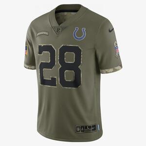 NFL Indianapolis Colts Salute to Service (Jonathan Taylor) Men&#039;s Limited Football Jersey 36NMSTSVF3E-006