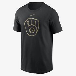 Nike Camo Logo (MLB Milwaukee Brewers) Men&#039;s T-Shirt N19900AMZB-0SN