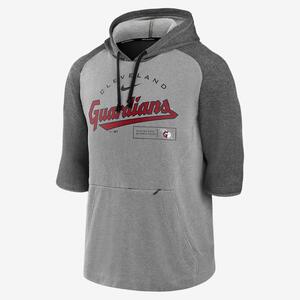 Nike Dri-FIT Team Arch (MLB Cleveland Guardians) Men&#039;s 3/4-Sleeve Pullover Hoodie NKG1105NIAN-0LD
