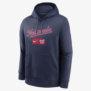 Nike Lettering Club (MLB Washington Nationals) Men&#039;s Pullover Hoodie NKDK44BWTL-FZS