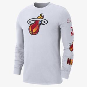 Miami Heat City Edition Men&#039;s Nike NBA Long-Sleeve T-Shirt DV6043-100