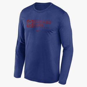 Nike Dri-FIT Team (MLB Chicago Cubs) Men&#039;s Long-Sleeve T-Shirt NKAY4EWEJ-KT6