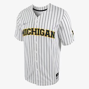 Michigan Men&#039;s Nike College Full-Button Baseball Jersey P33124J491-MIC