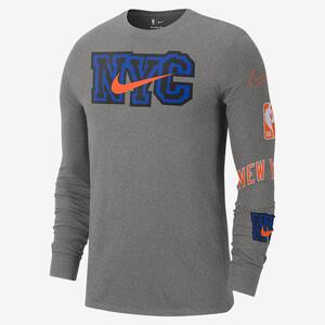 New York Knicks City Edition Men&#039;s Nike NBA Long-Sleeve T-Shirt DV6049-063