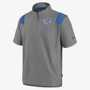 Nike Sideline Coach Lockup (NFL Detroit Lions) Men&#039;s Short-Sleeve Jacket NS15346T9S-63Q