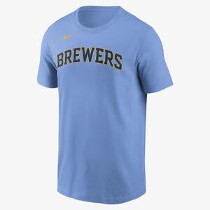 MLB Milwaukee Brewers (Lorenzo Cain) Men&#039;s T-Shirt N1994EYMB3-BKD
